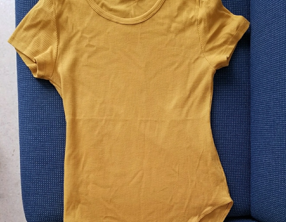 Gold Forever 21 One-Piece Bodysuit